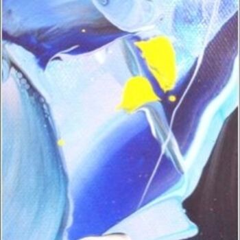 Peinture intitulée "Ref. Blue 12" par Delphine Bernard, Œuvre d'art originale