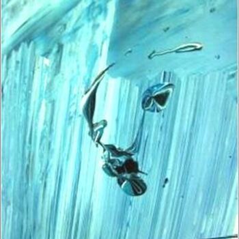 「Ref. Blue 17」というタイトルの絵画 Delphine Bernardによって, オリジナルのアートワーク