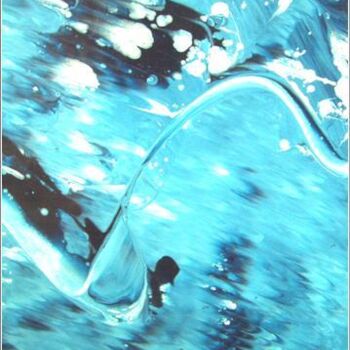 Peinture intitulée "Ref. Blue 19" par Delphine Bernard, Œuvre d'art originale
