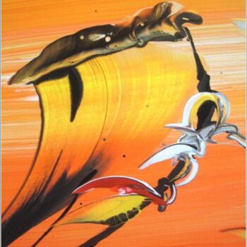 Peinture intitulée "Flamenco 11" par Delphine Bernard, Œuvre d'art originale