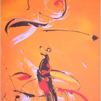 Peinture intitulée "Flamenco 14" par Delphine Bernard, Œuvre d'art originale
