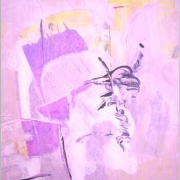 Schilderij getiteld "Orchid 06" door Delphine Bernard, Origineel Kunstwerk
