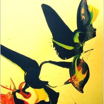 Ζωγραφική με τίτλο "Fly 01" από Delphine Bernard, Αυθεντικά έργα τέχνης