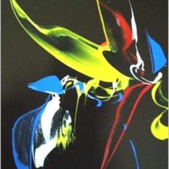 Schilderij getiteld "Conte 04" door Delphine Bernard, Origineel Kunstwerk