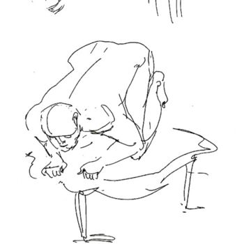 Drawing titled "Live model drawing" by Oksana Veber, Original Artwork, Other