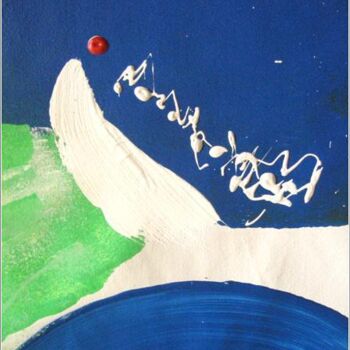Schilderij getiteld "Bali 16" door Delphine Bernard, Origineel Kunstwerk
