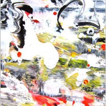 Ζωγραφική με τίτλο "Abstract 08" από Delphine Bernard, Αυθεντικά έργα τέχνης