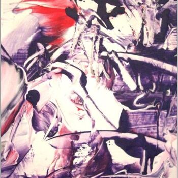 Painting titled "Dawn 01" by Delphine Bernard, Original Artwork
