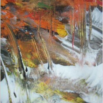 Painting titled "Coast 08" by Delphine Bernard, Original Artwork