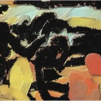 Peinture intitulée "Coast 09" par Delphine Bernard, Œuvre d'art originale
