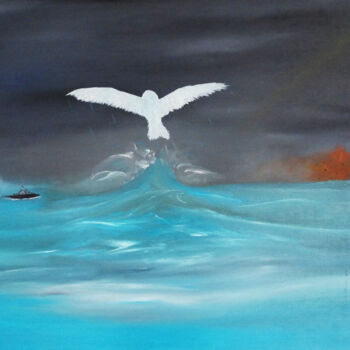 Schilderij getiteld "ESPOIR" door Jean-Marc Philippe (Jimpy), Origineel Kunstwerk, Olie