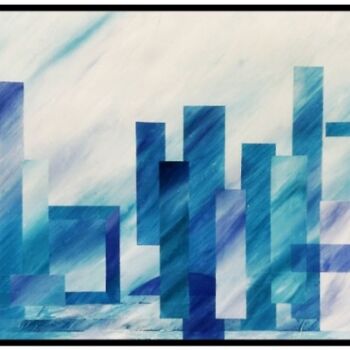 Painting titled "LA DÉFENSE 02" by Jean-Marc Philippe (Jimpy), Original Artwork