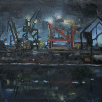 Painting titled "Welcome to the Mach…" by Tomas Jokubonis Jr, Original Artwork, Oil