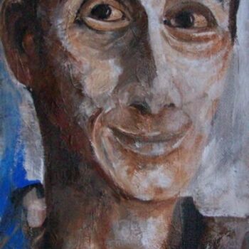 Peinture intitulée "... Djovy, le jovia…" par Anne-Frédérique Ferret, Œuvre d'art originale, Huile