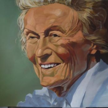 Painting titled "Alwine de Vos van S…" by Paulus Hoffman, Original Artwork, Oil