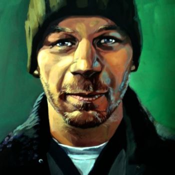 Malerei mit dem Titel "Ronald" von Paulus Hoffman, Original-Kunstwerk, Öl