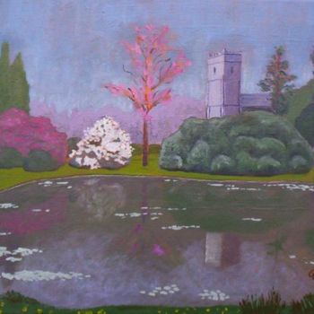 Peinture intitulée "English Fantasy Lan…" par Alan Embrée Osler, Œuvre d'art originale, Huile