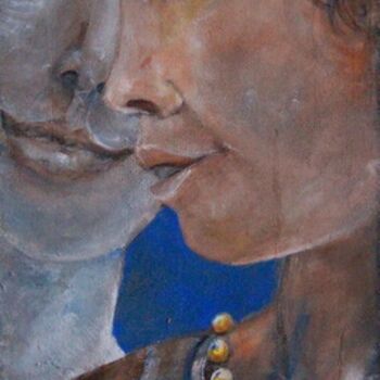 Peinture intitulée ".... Ecoute-voir...." par Anne-Frédérique Ferret, Œuvre d'art originale, Autre