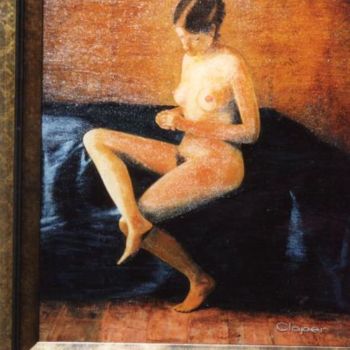 Malerei mit dem Titel "Mélancolie" von Cloper, Original-Kunstwerk, Öl
