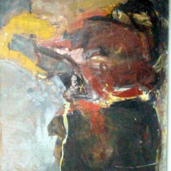 Peinture intitulée "jaune" par Catherine Monmarson, Œuvre d'art originale