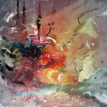 Peinture intitulée "La bête" par Emma Laroche, Œuvre d'art originale