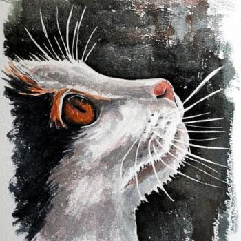 Painting titled "Gypsie" by Françoise Dugourd-Caput, Original Artwork, Watercolor