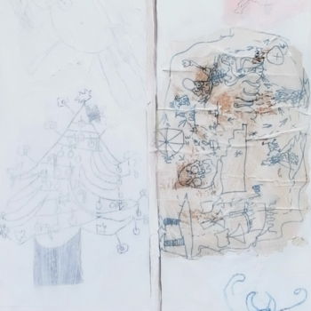 Peinture intitulée "Sucette pomme d'amo…" par Nathalia Chipilova, Œuvre d'art originale, Huile