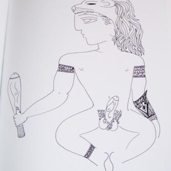 Dibujo titulada "Death in his Eyes" por Toni Barca, Obra de arte original