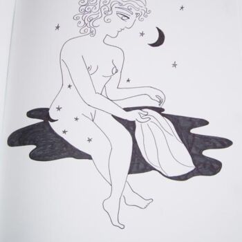 Disegno intitolato "She Came to Heal th…" da Toni Barca, Opera d'arte originale