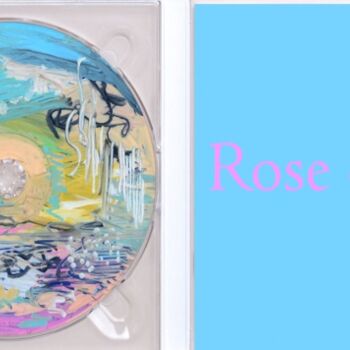 Peinture intitulée "Rose éclair" par Muriel Cayet, Œuvre d'art originale