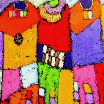 Peinture intitulée "GOSSIP" par Jacqueline Pizano, Œuvre d'art originale, Acrylique
