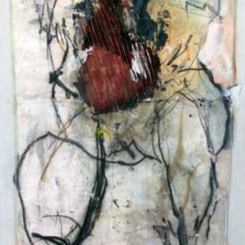 Peinture intitulée "de feu" par Catherine Monmarson, Œuvre d'art originale