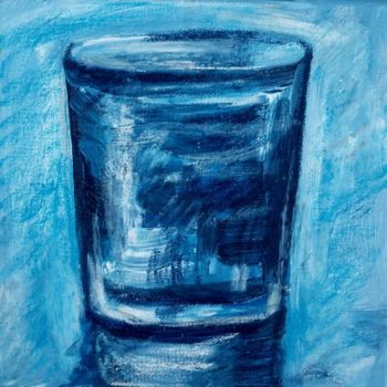 Peinture intitulée "Verre d'eau 20" par Nathalia Chipilova, Œuvre d'art originale, Huile