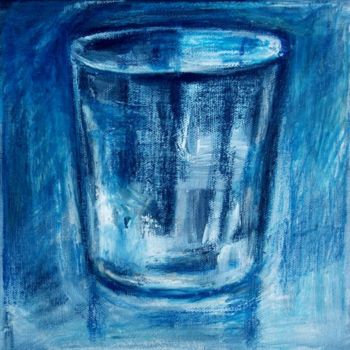 「Verre d'eau 40」というタイトルの絵画 Nathalia Chipilovaによって, オリジナルのアートワーク, オイル