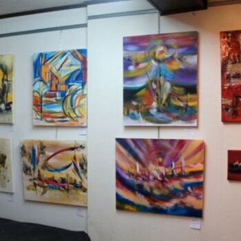 Painting titled "retrospective12.jpg" by Muriel Cayet, Original Artwork