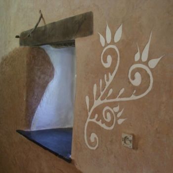 Artisanat intitulée "Sgraffito sur tadel…" par Arpb Arc'Had, Œuvre d'art originale