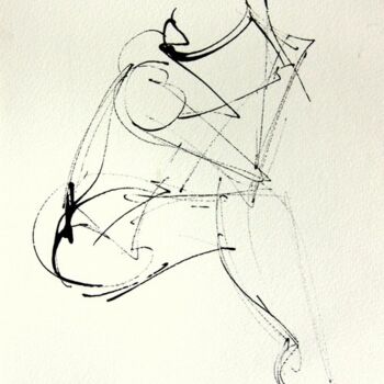 Peinture intitulée "reflexion" par Véronique Soitel, Œuvre d'art originale