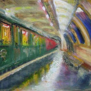 Peinture intitulée "Eau1" par Nathalie Torrents, Œuvre d'art originale