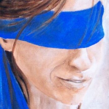 Peinture intitulée "A l'écoute... pour…" par Anne-Frédérique Ferret, Œuvre d'art originale, Huile