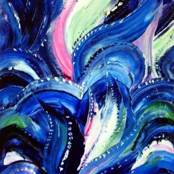 Painting titled "Сold fire" by Pavel Guzenko, Original Artwork, Oil