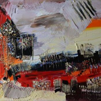 Peinture intitulée "Villapiano" par Muriel Cayet, Œuvre d'art originale