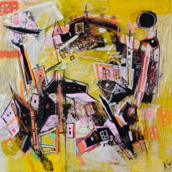 "Les cinq clochers" başlıklı Tablo Muriel Cayet tarafından, Orijinal sanat