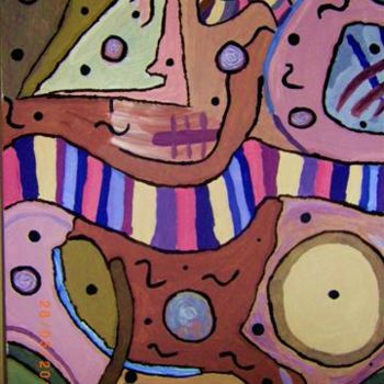 Peinture intitulée "Serpentine" par Valbrun, Œuvre d'art originale, Acrylique