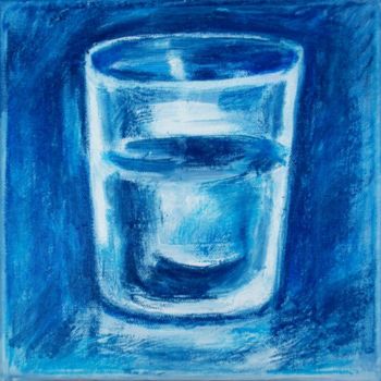 Peinture intitulée "Verre d'eau 35" par Nathalia Chipilova, Œuvre d'art originale, Huile