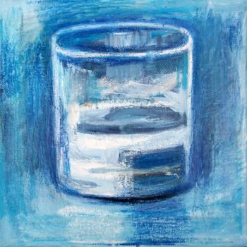 Peinture intitulée "Verre d'eau 97" par Nathalia Chipilova, Œuvre d'art originale, Huile