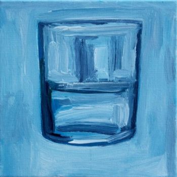 Pintura intitulada "Verre d'eau 89" por Nathalia Chipilova, Obras de arte originais, Óleo