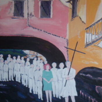Painting titled "SACRO E PROFANO" by Carilu', Original Artwork, Oil
