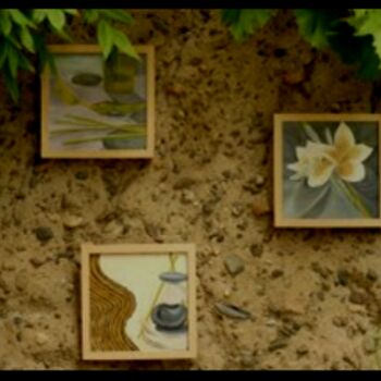 Peinture intitulée "zen" par Sab, Œuvre d'art originale