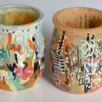 "Les pots IV" başlıklı Tablo Muriel Cayet tarafından, Orijinal sanat