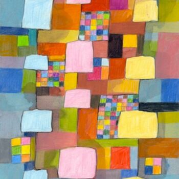 「mobile 2」というタイトルの絵画 Delphine Mabedによって, オリジナルのアートワーク